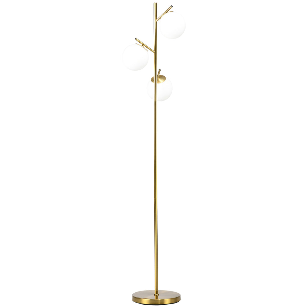Aurora 3-Light Floor Lamp – Modern Gold Standing Ligh