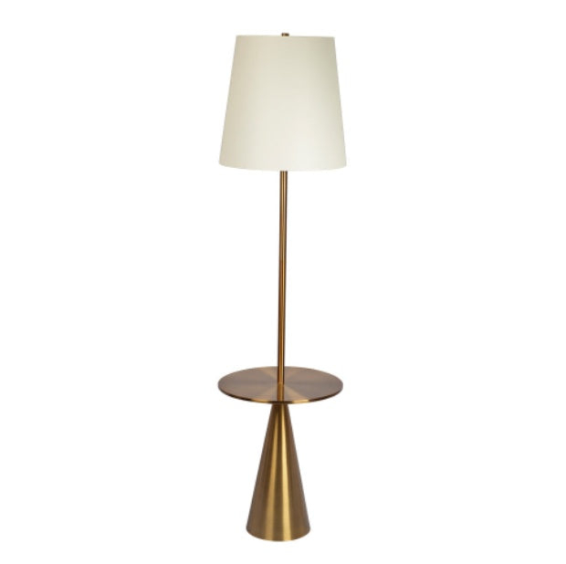 Aura Side Table Floor Lamp – Modern Lighting with Built-In Accent Table