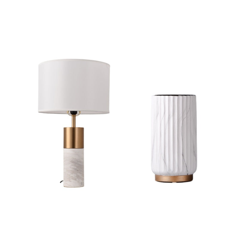 Marble Glow Table Lamp – Modern Bedside Lighting